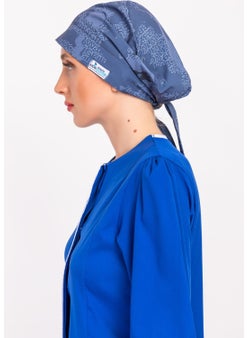 Nur Medikal Giyim Nur Medical Clothing Map Patterned Hijab Doctor Nurse Hospital Cook Surgical Cap  - Image 3