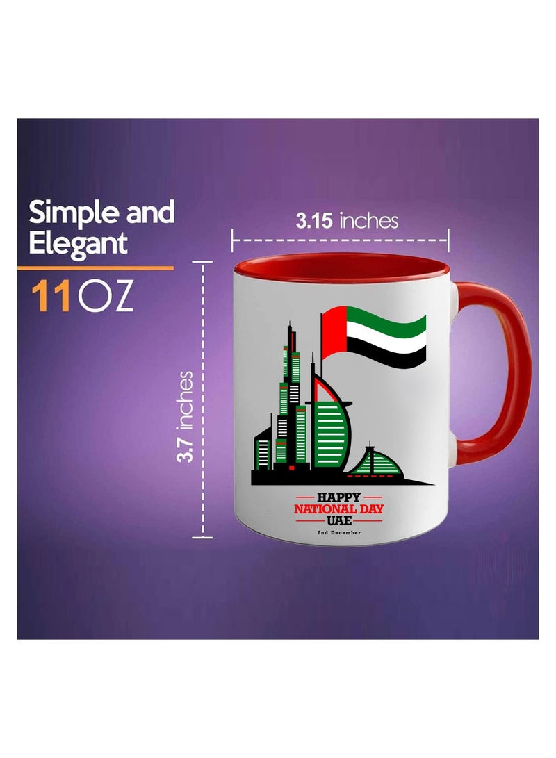 UAE National Day Two Tone Ceramic Mug - A Nation Where Dreams Come True - Gifts for UAE National Day - Image 2