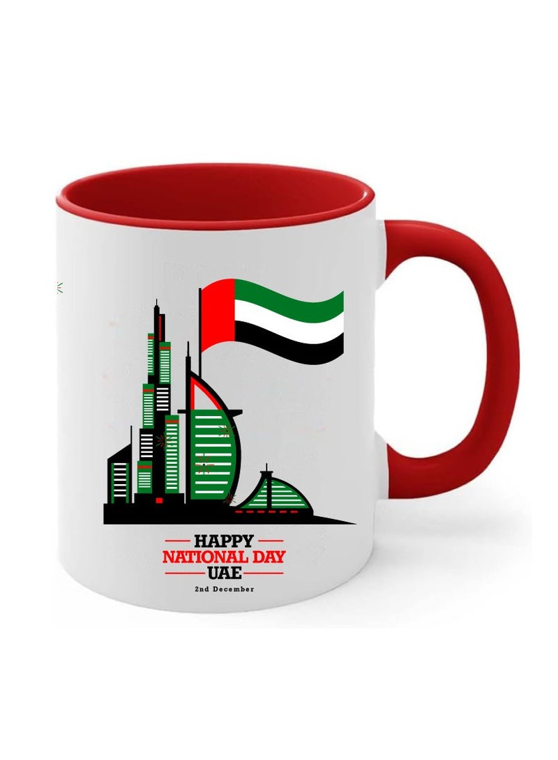UAE National Day Two Tone Ceramic Mug - A Nation Where Dreams Come True - Gifts for UAE National Day - Image 1
