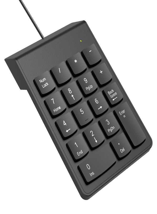NOOX USB Numeric Keypad Numpad Portable Slim Mini 10 Key Number Pad Keyboard for Laptop Desktop Computer PC, Compatible with ChromeBook Surface Notebook, Tax Accountant Calculate Office Travel & Home - Image 1