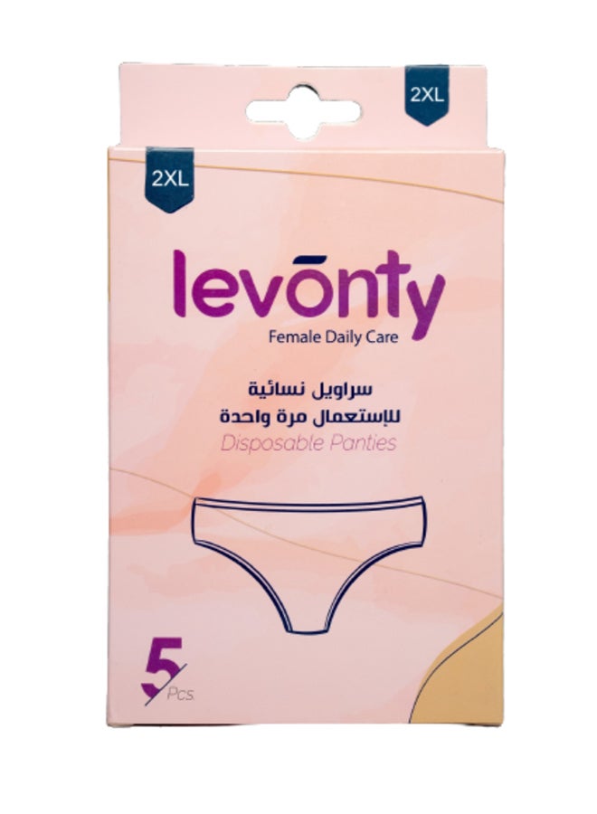 هولينز ليفونتي، سراويل نسائية، للاستعمال الواحد، كبير جدا جدا - 5 قطع  - Image 1