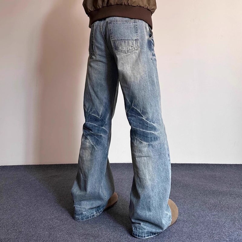 Unisex Classic Denim Jeans Loose Fit Daily Outdoor Wear - Image 4