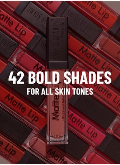 Swiss Beauty Swiss Beauty Ultra Smooth Matte Liquid Lipstick Coffee 6ml  - Image 5