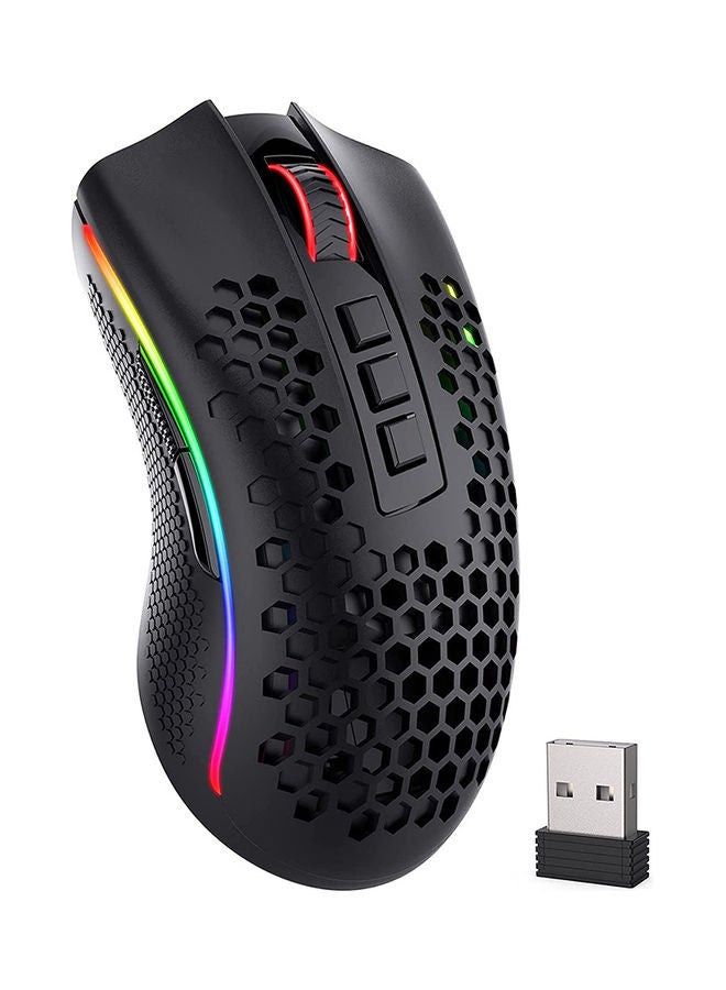 ريدراجون ماوس ألعاب M808 ستورم برو لاسلكي من ريدراجون، بإضاءة RGB وبنمط قرص عسل - بدقة 16000 DPI - Image 1