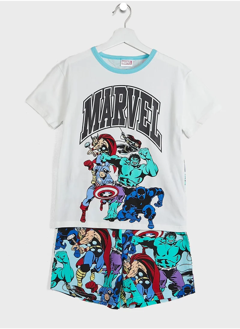 Cotton On Kids Team Marvel Pyjama Set