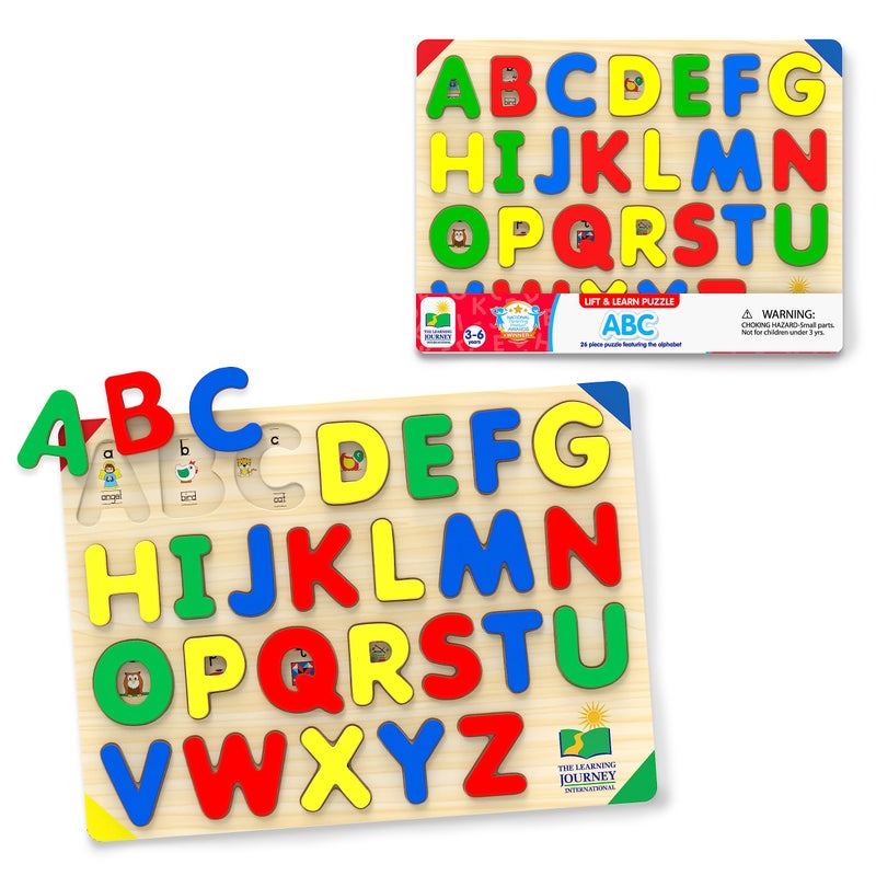 The Learning Journey Lift  Learn ABC Puzzle  Alphabet Puzzles for Toddlers  Preschool Games  Activities for Children Ages 36 Years 26 Pieces - Image 1