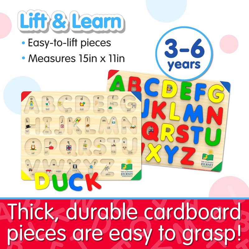 The Learning Journey Lift  Learn ABC Puzzle  Alphabet Puzzles for Toddlers  Preschool Games  Activities for Children Ages 36 Years 26 Pieces - Image 3