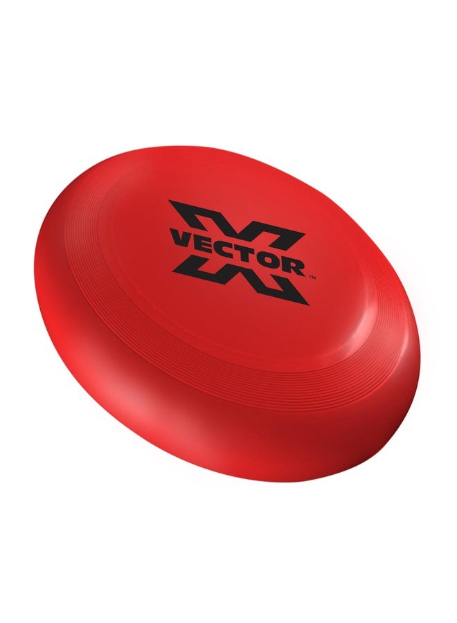 فيكتور أكس قرص طائر Vector X مقاس 12 بوصة للأطفال والكبار والكلاب، قرص فريسبي بلاستيكي ناعم غير قابل للكسر | مناسب للألعاب الرياضية الخارجية واللعب الممتع على الشاطئ والحديقة - تصميم متين وخفيف الوزن (أحمر، 12 بوصة) - Image 3