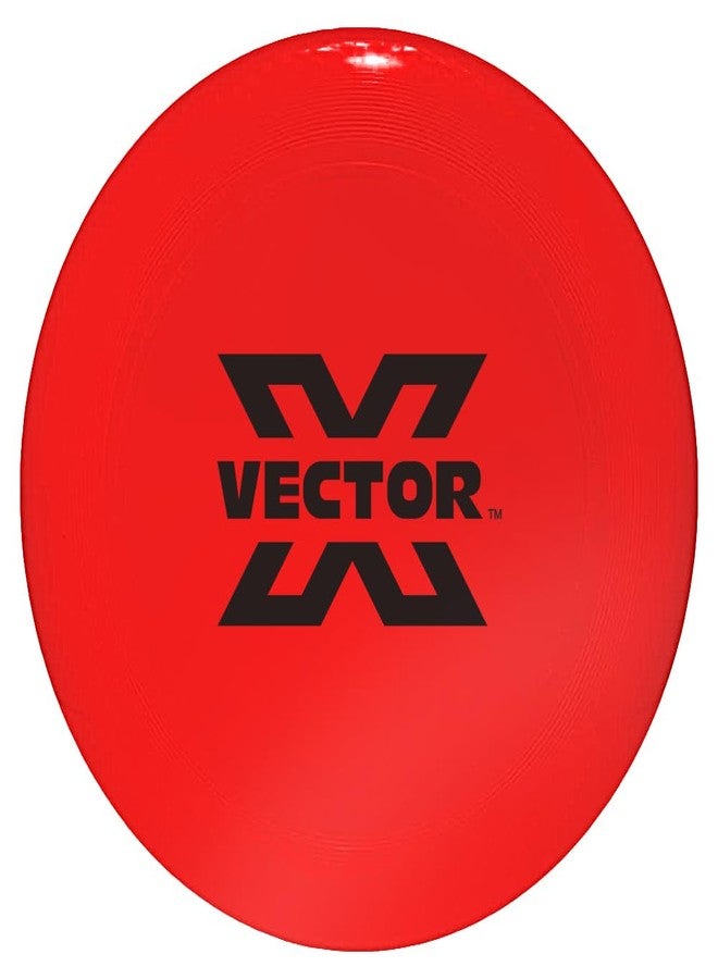 فيكتور أكس قرص طائر Vector X مقاس 12 بوصة للأطفال والكبار والكلاب، قرص فريسبي بلاستيكي ناعم غير قابل للكسر | مناسب للألعاب الرياضية الخارجية واللعب الممتع على الشاطئ والحديقة - تصميم متين وخفيف الوزن (أحمر، 12 بوصة) - Image 1