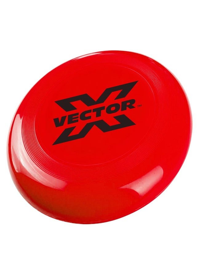 فيكتور أكس قرص طائر Vector X مقاس 12 بوصة للأطفال والكبار والكلاب، قرص فريسبي بلاستيكي ناعم غير قابل للكسر | مناسب للألعاب الرياضية الخارجية واللعب الممتع على الشاطئ والحديقة - تصميم متين وخفيف الوزن (أحمر، 12 بوصة) - Image 2