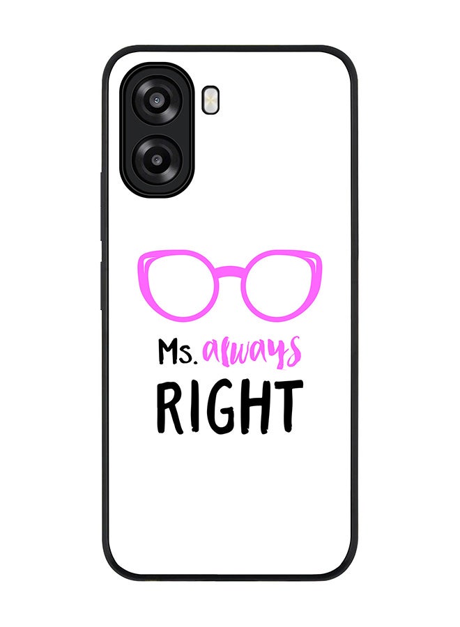 Stylizedd For Oppo A6x 5G / A6x 4G Case,Slim fit Camera Protection, Shockproof Thin Phone cover  - Ms. Always Right - Image 1