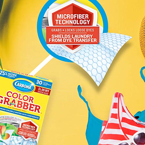 Carbona Color Grabber™ | Protects Laundry From Color Runs or Bleeds | Mix Whites & Colors | In-Wash Dye Grabbing Sheets | 30 Count Per Box, 3 Pack - Image 3