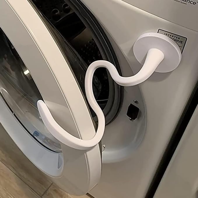 Front Load Washer Door Prop, Flexible Washer Door Holder Universal Magnetic Holder for Front Load Washer(White)