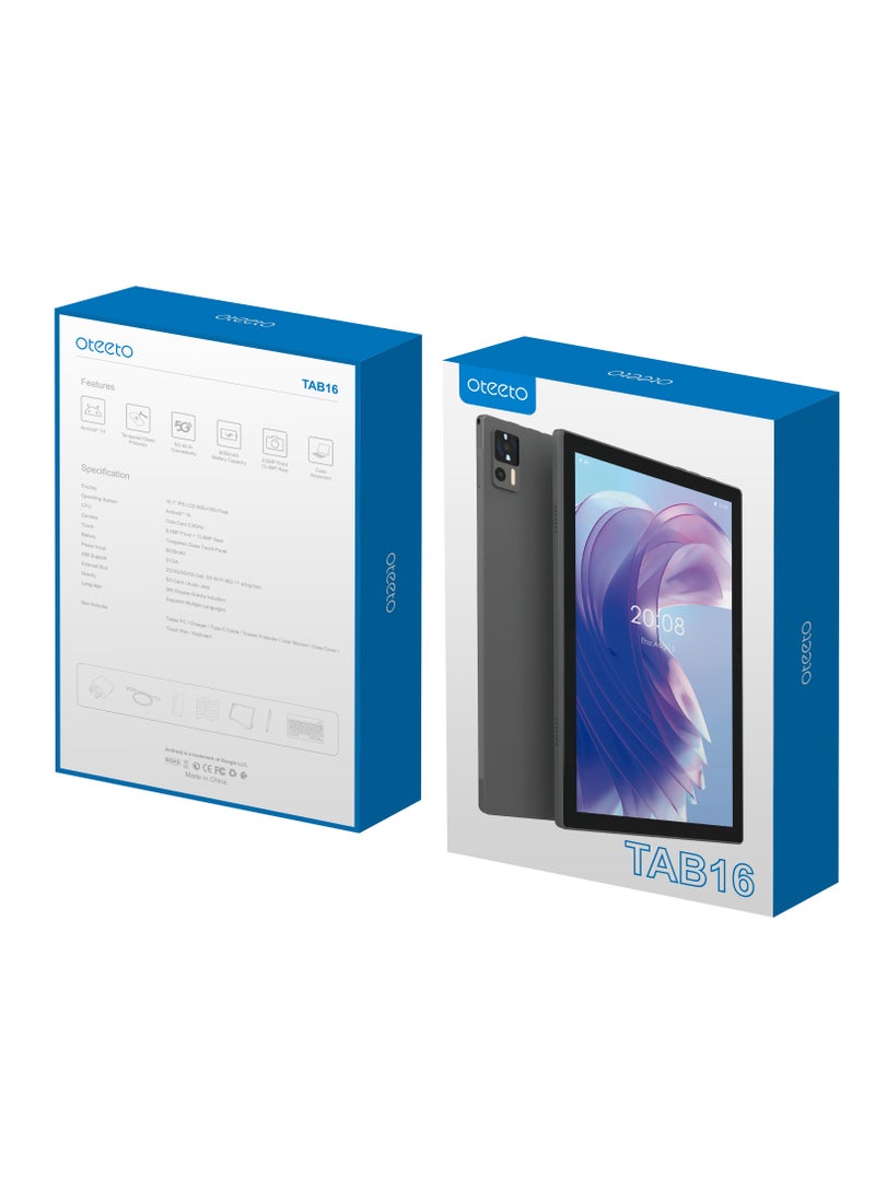 Oteeto - Oteeto 16 Tablet; 10.1 inch Screen; 12GB RAM, 512GB Storage; 13MP Camera; 6000mAh Battery; Android 14 - Image 1