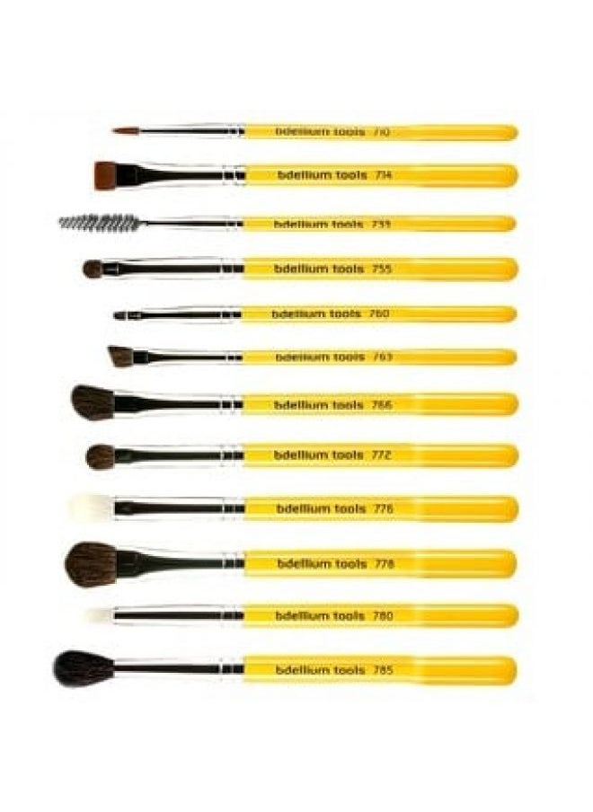 Bdellium Tools Bdellium Tools Studio Line Eyes Brush Set and Pouch 12 Pc Set 