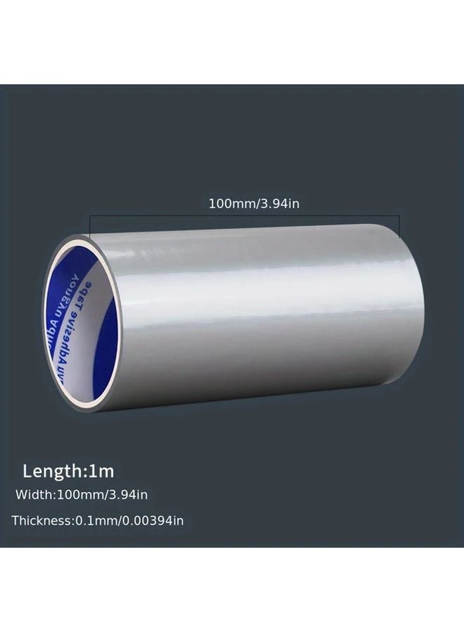 Silvery Car Door Scratch Protection Tape 39.37Inch High Adhesion PE Material - Image 1