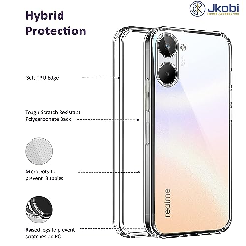 Jkobi Back Cover for Realme 10 (Silicone Clear Case with Camera Protection | Soft and Flexible | Transparent) - Image 4