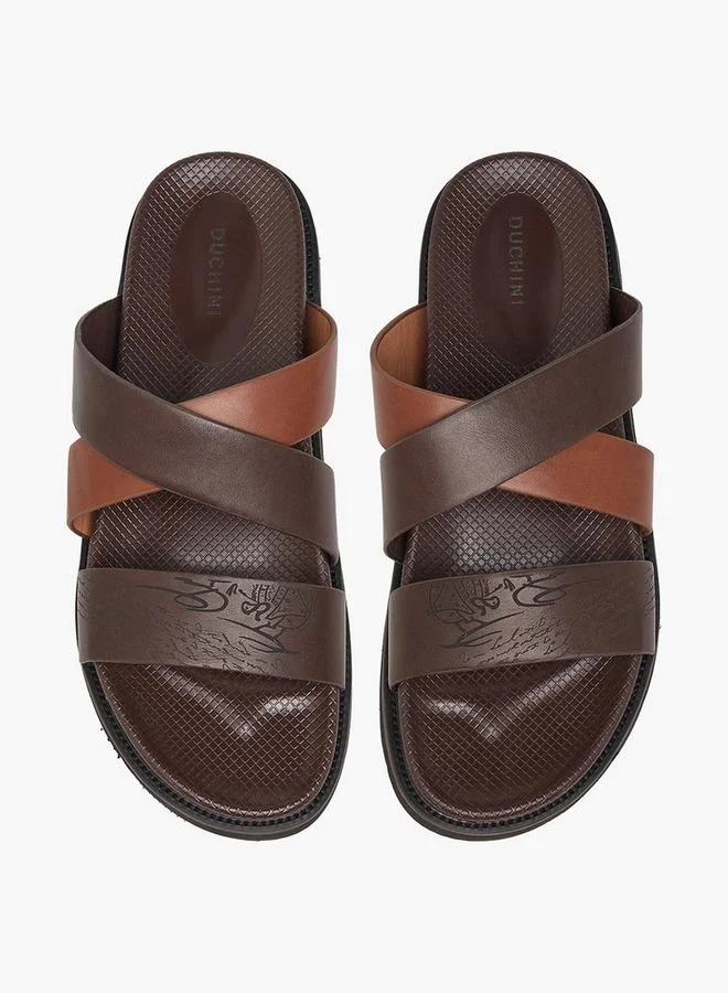 دوتشيني Men Textured Comfort Sandals