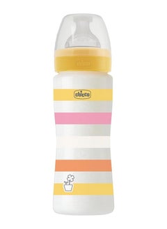 Well-Being Plastic Silicone Feeding Bottle, 330Ml, Fast Flow, 4M+, Yellow - pzsku/ZA85416BA544A68709589Z/45/_/1723112767/1f4adfd3-7293-4fa0-8bc5-33ce3ab912fd