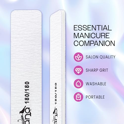 Pana 10pcs - PANA Jumbo Double-Sided Emery Nail File for Manicure, Pedicure, Natural, and Acrylic Nails - Zebra (Grit 180/180) - Image 2