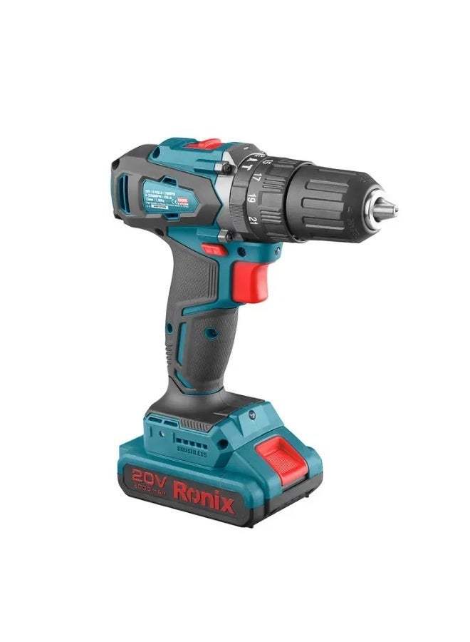 RONIX Brushless impact Drill kit , 20V 13mm-45N.m  # 8900K - Image 3