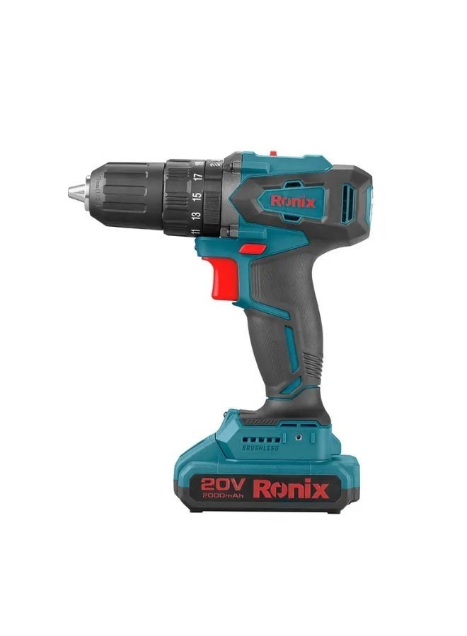 RONIX Brushless impact Drill kit , 20V 13mm-45N.m  # 8900K - Image 1
