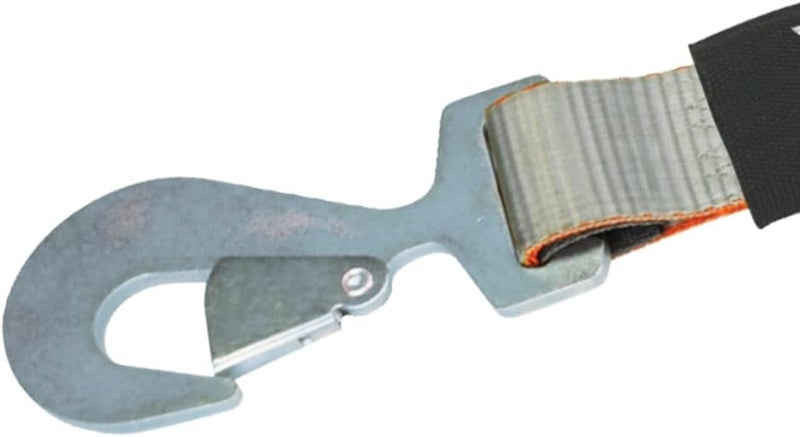 VULCAN Car Tie Down with Chain Tail Ratchet - Snap Hook - 96 Inch - Silver Series - 3,300 Pound Safe Working Load - Image 5