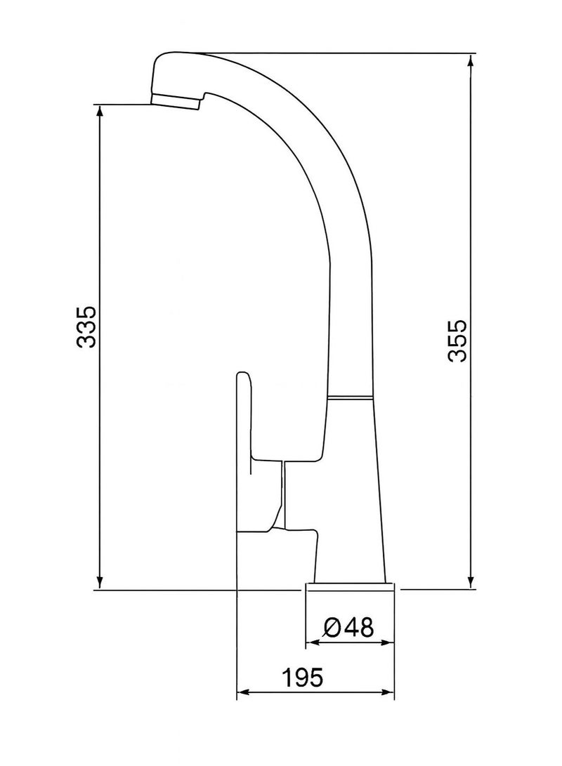 Tri301 Barrel Tree Basin Mixer - Image 2