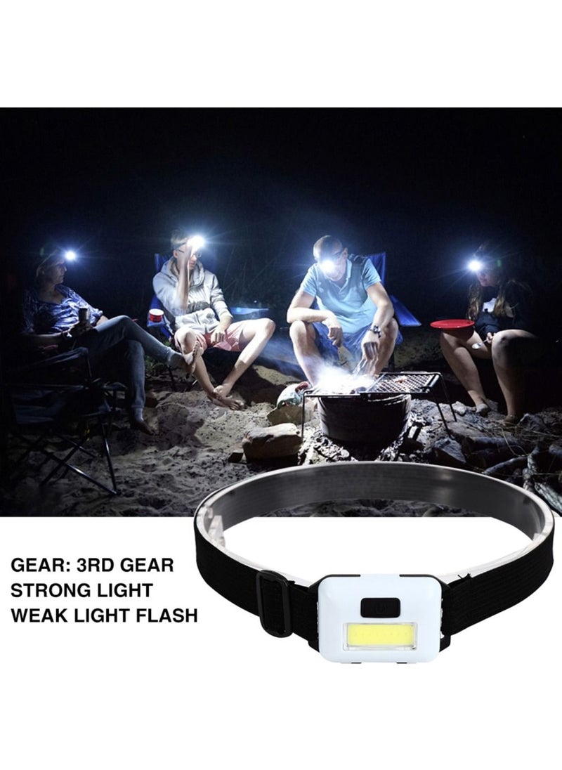 Generic Mini 3W Cob LED Headlight Waterproof Headlamp Head Flashlight Torch Lantern For Outdoor Camping Night Fishing Head Torch  - Image 3