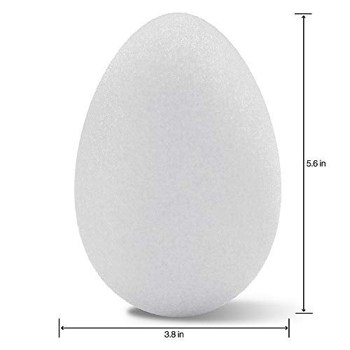 FloraCraft CraftFōM Egg 3.8 Inch x 5.6 Inch White - Image 2
