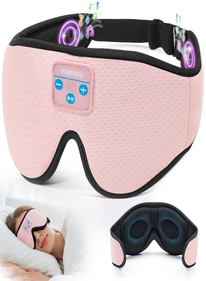 Voerou Sleep Headphones 3D Sleep Mask with Bluetooth 5.4 Headphones, Eye Maks for Sleep with Soft Breathable Fabric & HD Stereo Speakers, Cool Tech Gadgets Christmas Gift for Men Women Teen Boys Dad - Image 1
