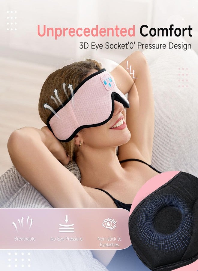 Voerou Sleep Headphones 3D Sleep Mask with Bluetooth 5.4 Headphones, Eye Maks for Sleep with Soft Breathable Fabric & HD Stereo Speakers, Cool Tech Gadgets Christmas Gift for Men Women Teen Boys Dad - Image 3