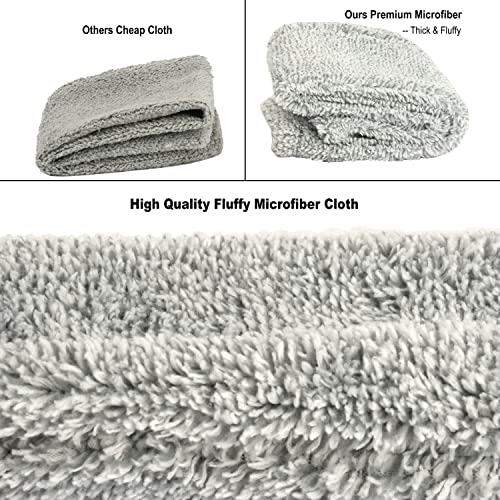 ARAINY Retractable Gap Dust Cleaner 2pc Under Appliance Microfiber Duster Dust Brush Replacement Cloths Removable Hand Duster Microfiber Retractable Washable - Image 2