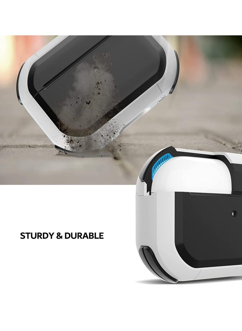 ELTRAZONE AirPods 3 Case Cover with Keychain Upgraded Armor Shockproof Hard-Shell Protective TPU Compatible for Apple Airpods 3rd Generation Case for Women Men Girls Boys (Front LED Visible) - Image 4