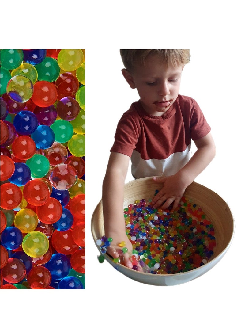 Made2Motivate - Water Ball Beads Set Soft Jelly Water Gel Beads for Ammo Replacement Water Beads for Kids Non Toxic Eco Friendly Sensory Toys for Home Decor Rainbow Mix - Image 1