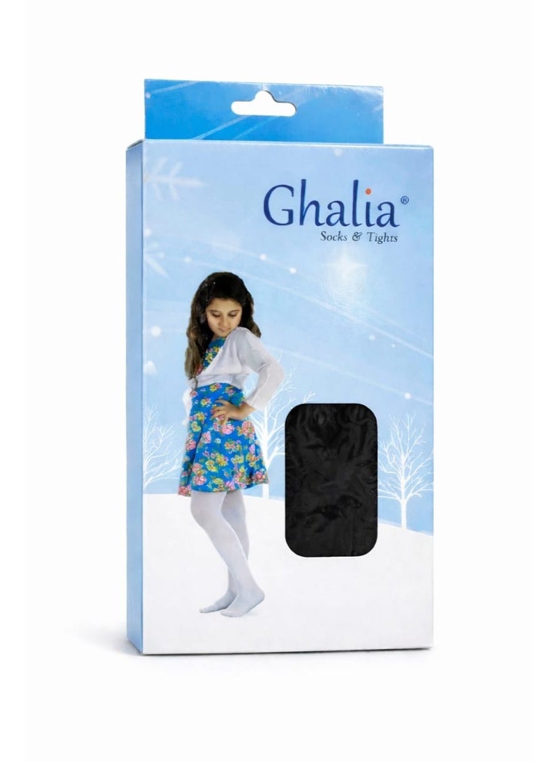 غالية جوارب كولون قطن طويلة للبنات من غالية – أسود | ناعمة ومطاطية ومناسبة للأطفال - Image 2