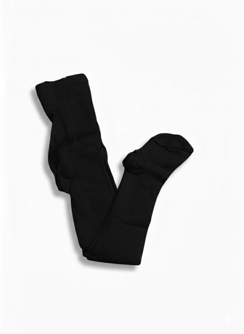 غالية جوارب كولون قطن طويلة للبنات من غالية – أسود | ناعمة ومطاطية ومناسبة للأطفال - Image 4