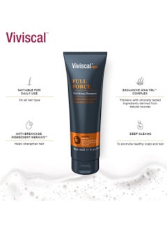 Viviscal Full Force Fortifying Shampoo for Thicker & Fuller Hair - 250ml  - Image 3