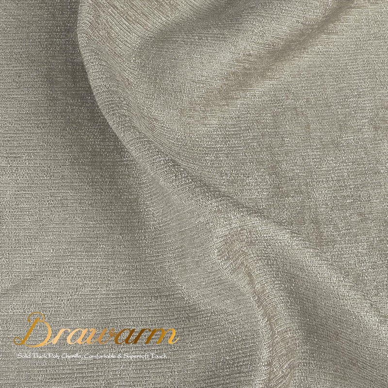 BRAWARM Throw Pillow Covers 20x20 Inches - Taupe Chenille Pillow Covers Pack of 2, Solid Dyed Soft Chenille Pillow Cases for Couch Sofa Bed Home Decoration - Image 4