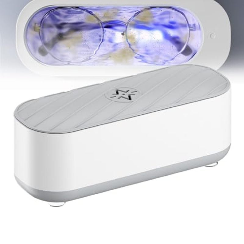 Ultrasonic Jewelry Cleaner, Professional Portable Sonic Jewelry Cleaner, Mini Jewelry Cleaner Ultrasonic Machine for Cleaning Rings Glasses Coins Necklaces Makeup Brushes - Image 1