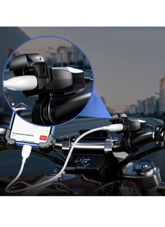 SYOSI Motorcycle USB Charger SAE to USB Adapter USB Waterproof with LED Light Display Automatically ON Off Switch 1.8M SAE Cable for GPS Smartphone Camera  - Image 2