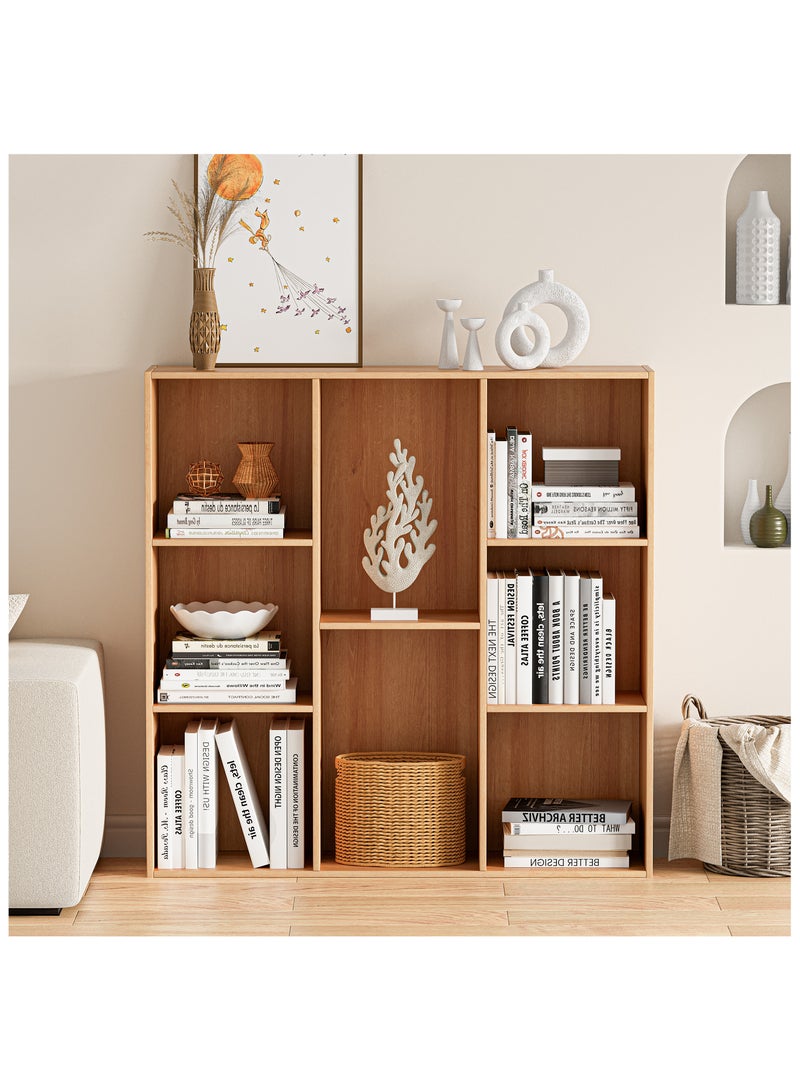 DOOHWAN 11in Cube Storage Organizer with Closed Back - Wooden Bookshelf Display Cubes for Home, Office, Closet Cabinet Organizer Shelf - Image 2