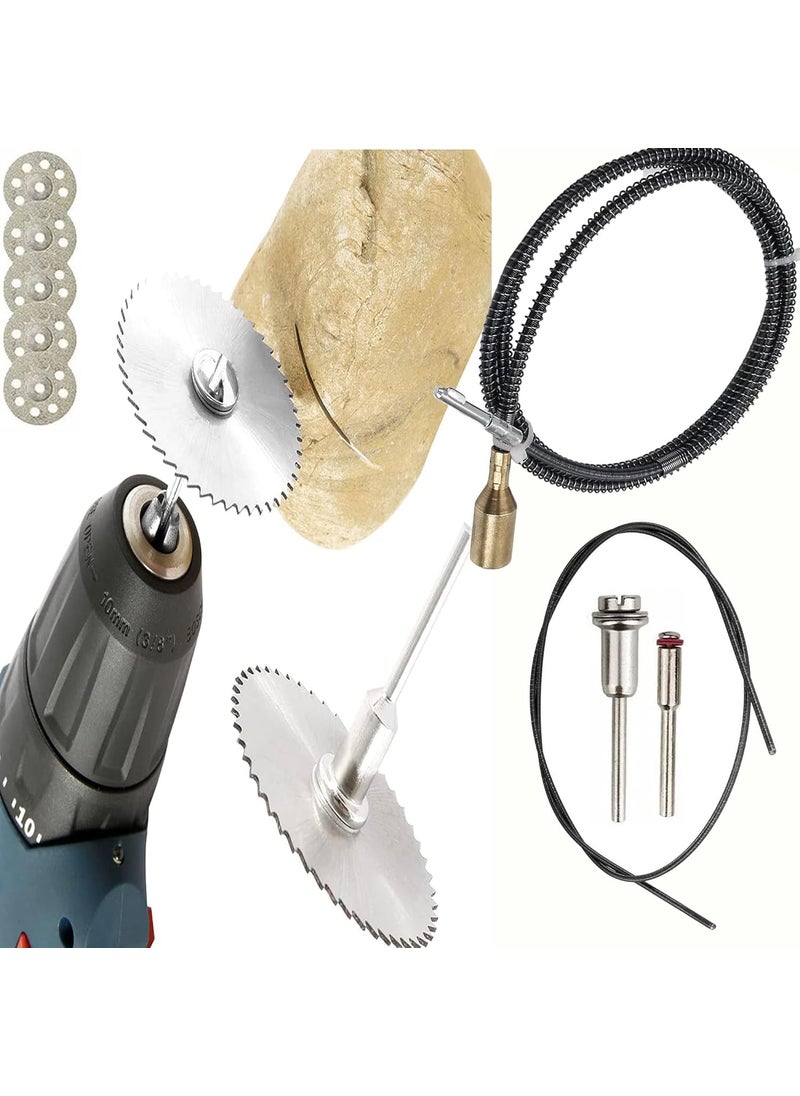 DIY Crafts Diy Crafts 10347 India 999 Hss Routing Router Bits Burr With Drill Carving Rotary Locator Set for Dremel Multicolor 6 Piece  - Image 1