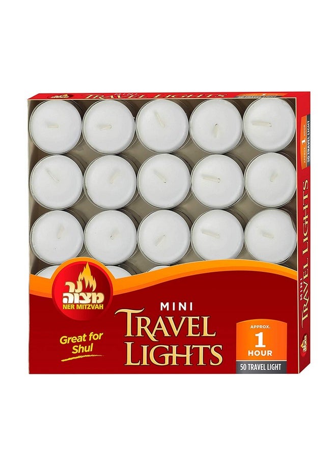 Ner Mitzvah Ner Mitzvah Mini Tealight Candles 50pk.  - Image 1