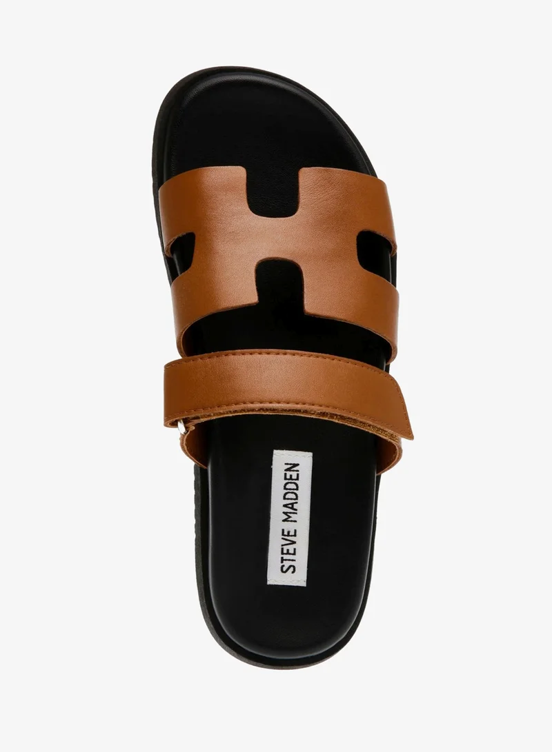 STEVE MADDEN  Mayven Camel Flat Sandals for Women | Best Price UAE