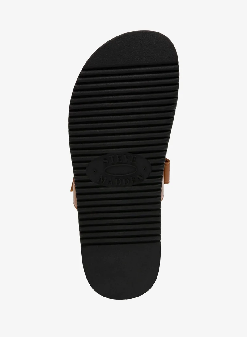 STEVE MADDEN  Mayven Camel Flat Sandals for Women | Best Price UAE