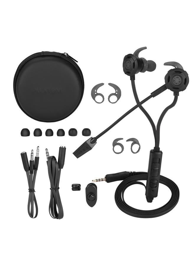 PLEXTONE G30 PC Stereo Bass In-ear Headphones Gaming Headset With Microphone (Black)