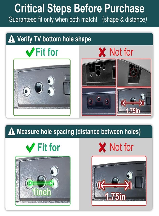 Maozhren Stand for LG TV Legs, TV Legs for 60 65 in LG TV Stand Only for 65UR8000 60UJ6050 60UK6090 60UM6900 60UM7200 60UN7000 60UN7000PUB 65UK7700 65UM6900 65UM7400 65UM7650 65UN6950 65UN6955ZUF 65UN8500 - Image 3