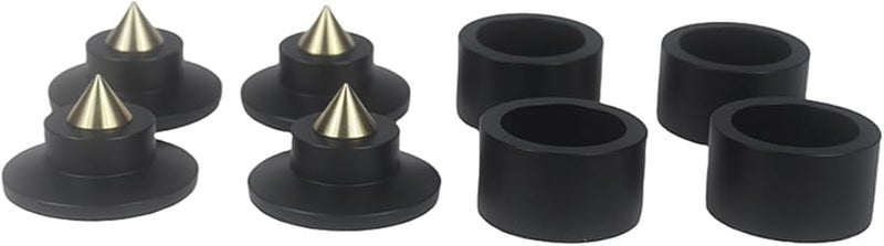 Black Shockproof Isolation Feet Stand Pad Kit for Subwoofer Amplifier CD Player - Image 1
