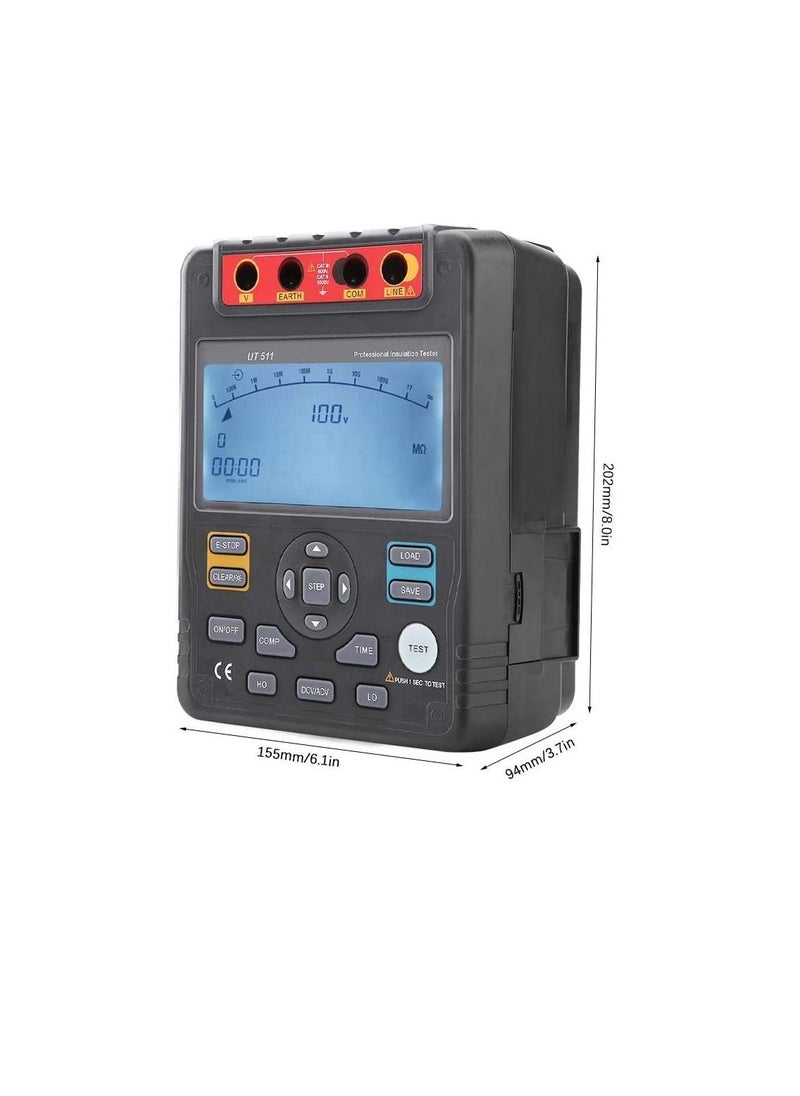 Generic - Insulation Resistance Tester, UT511 Auto Range Digital Insulation Resistance Tester Megohmmeter Voltmeter - Image 1
